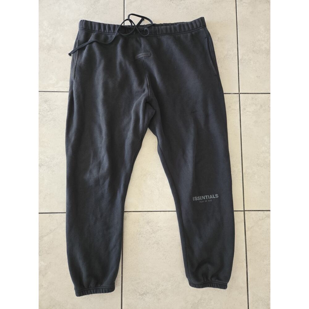Essentials Fear of God Fleece Sweatpants Men's 2xl Black Drawstring